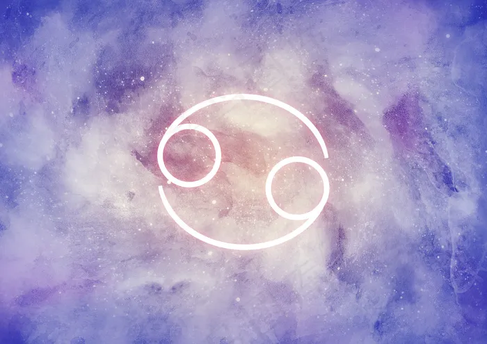 水彩背景与癌症生肖eps,ai矢量模版下载