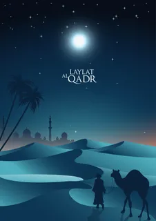 沙漠上的laylat al-qadr之夜 沙漠上的laylat al-qadr之夜