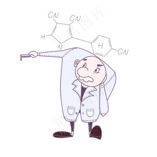 手绘教师节卡通人物