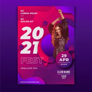 音乐活动海报模板