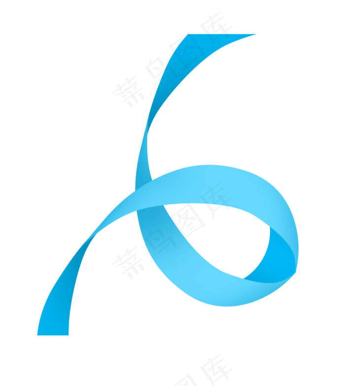 七夕情人节爱情彩带装饰免抠png