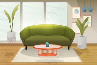 用于视频会议的家庭内部背景