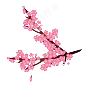 春天桃花梅花