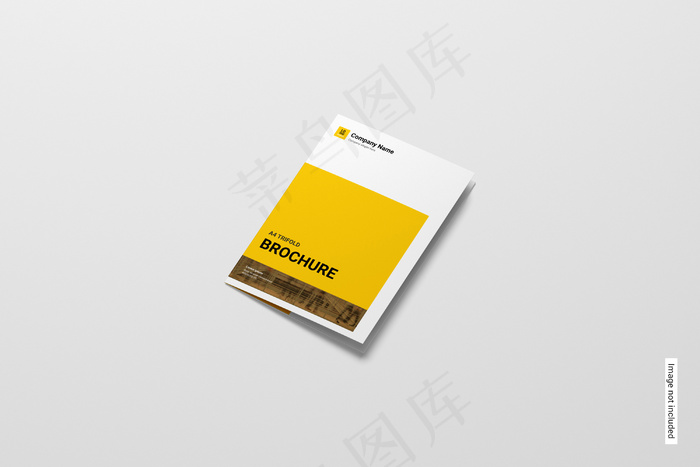 三折页小册子模型样机psd模版下载