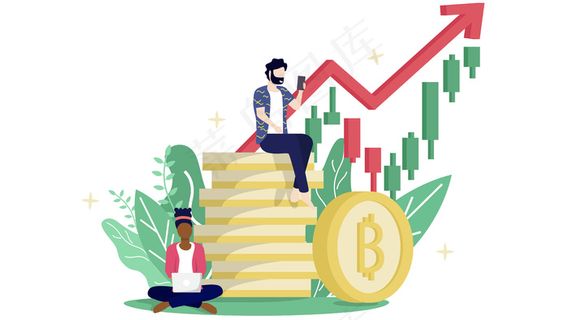 比特币区块链加密货币概念。