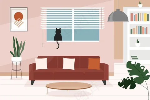 用于视频会议的家庭内部背景