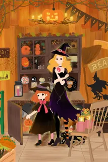 万圣节小屋女子狂欢节