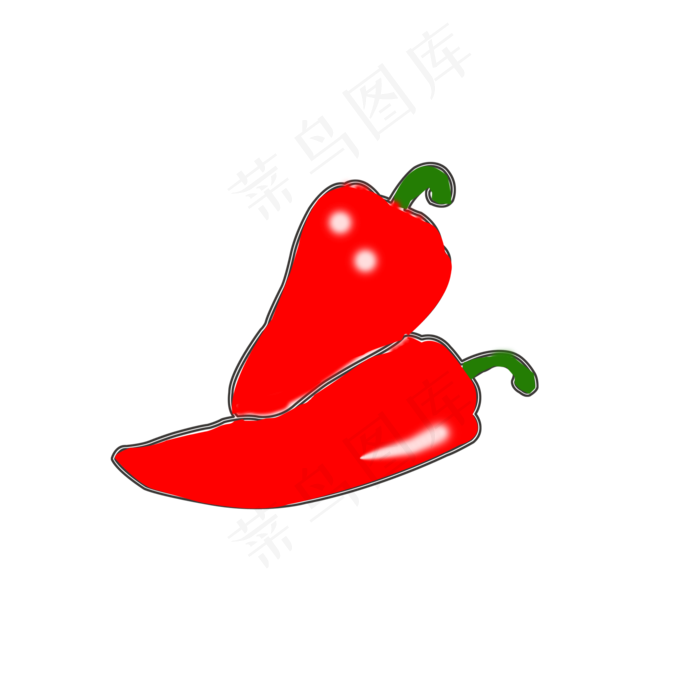 立秋秋收红辣椒可商用元素
