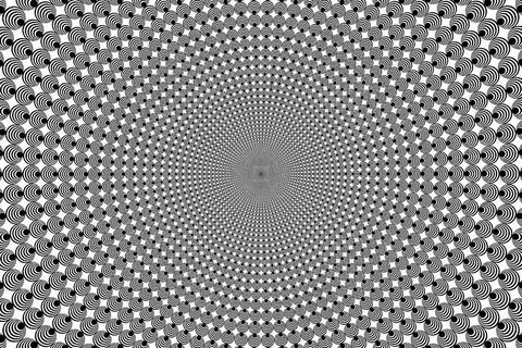 迷幻背景的大小或圆圈