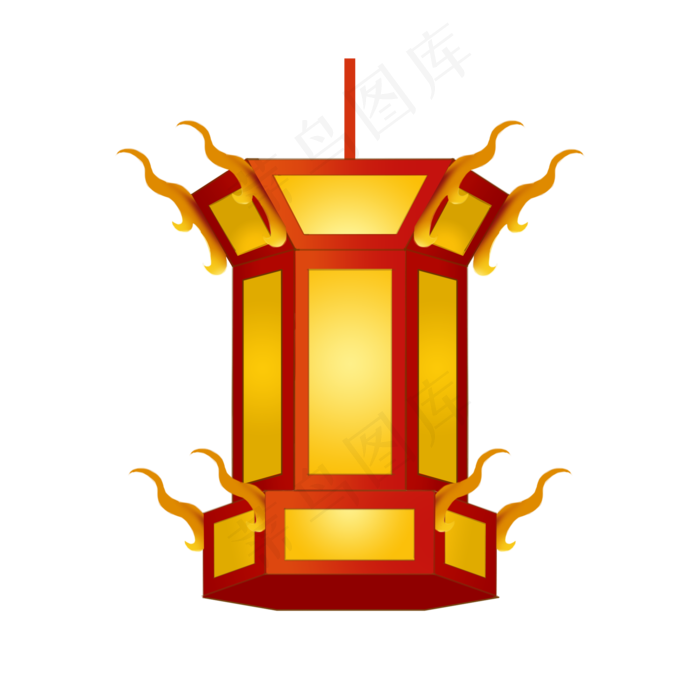 古风宫灯灯笼(2000X2000(DPI:300))psd模版下载