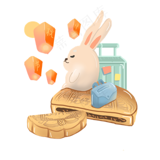 可爱的兔子免抠图