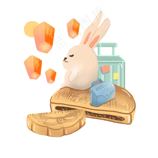 可爱的兔子免抠图