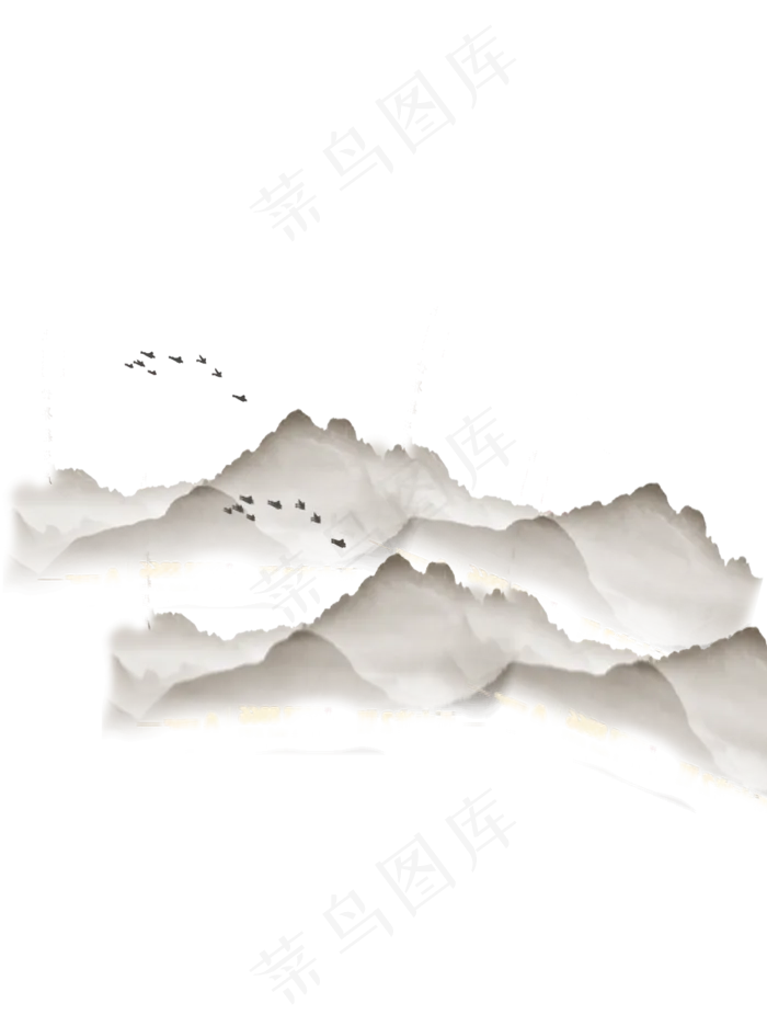山峦高清古典中国风水墨