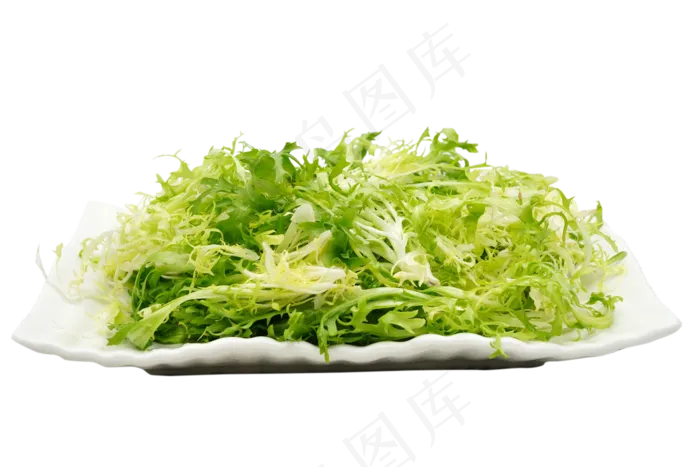 一盘绿色蔬菜苦菊(2000X1334(DPI:350))psd模版下载