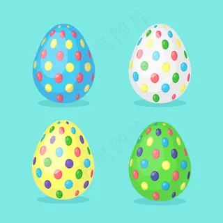 彩绘复活节彩蛋。春节假期。复活节快乐