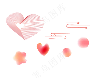 七夕节爱心装饰