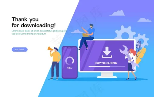 手机app移动应用程序下载页面，下载系统更新说明，人员更新操作系统登录页，模板，用户界面，网页，移动应用程序，海报，横幅banner，宣传单,DM传单