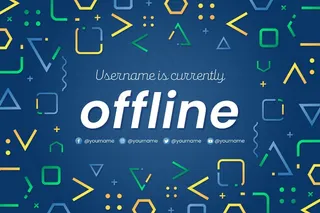 脱机twitch横幅banner模板