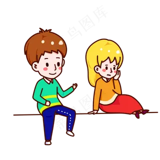 情人节可爱情侣闹别扭