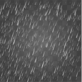 暴雨和白云隔离在透明的背景上。