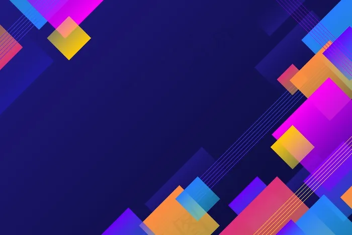 彩色几何背景eps,ai矢量模版下载