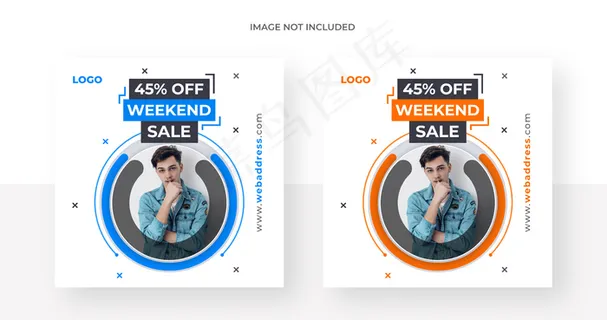 销售社交媒体帖子或横幅banner模板