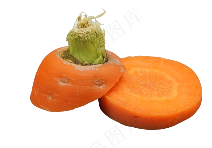 黄色切片胡萝卜