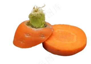 黄色切片胡萝卜