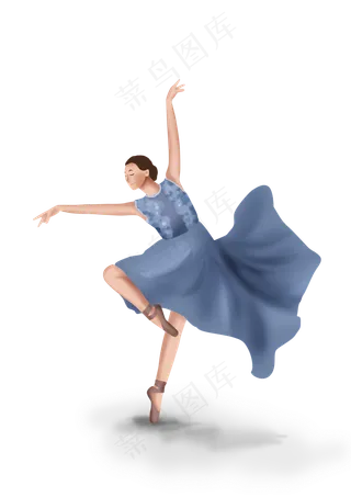 舞蹈培训班跳舞人物,免抠元素