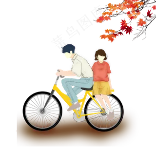 骑单车的小哥哥小姐姐