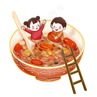 国潮腊八节腊八粥