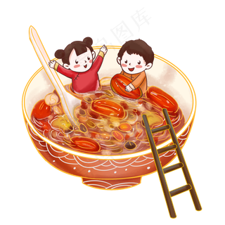 国潮腊八节腊八粥