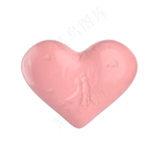 七夕节粉嫩爱心装饰