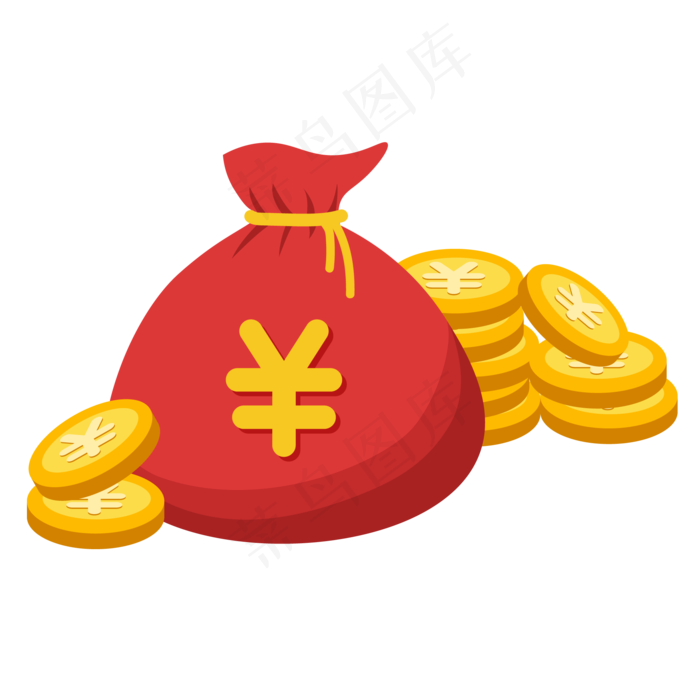 金币钱袋(5940X6592(DPI:300))ai矢量模版下载