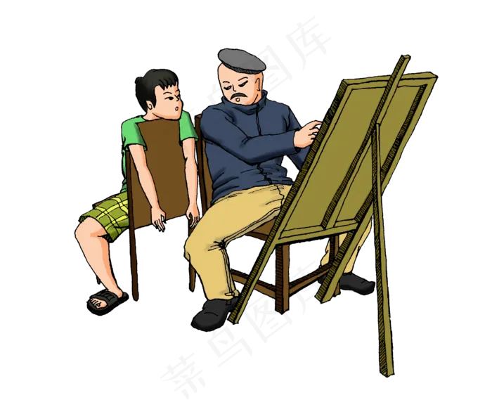 教师节改画的老师(2560X2080(DPI:300))psd模版下载