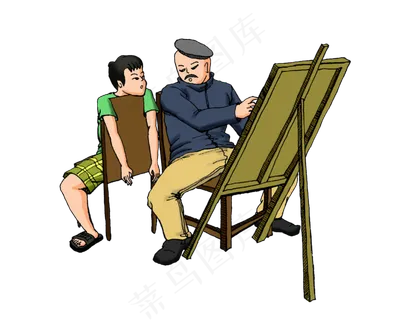 教师节改画的老师