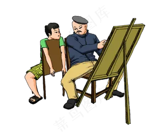 教师节改画的老师