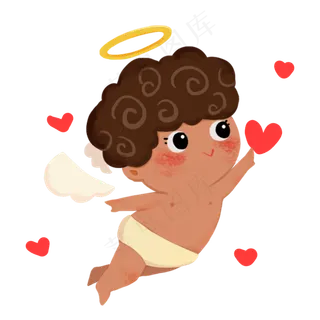 七夕情人节天使丘比特