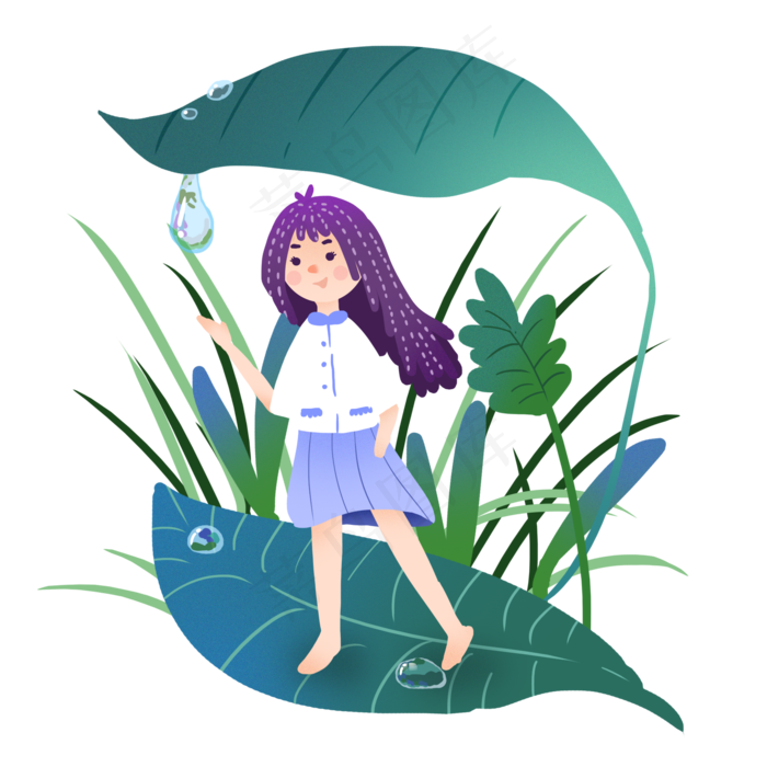 元素商用白露小仙子设计元素