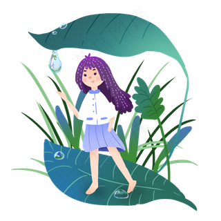 元素商用白露小仙子设计元素