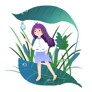 元素商用白露小仙子设计元素