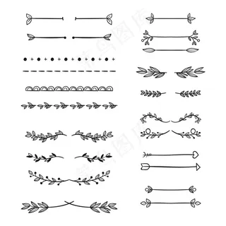 手绘装饰分隔套