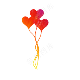 矢量心形装饰元素