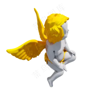 仿真丘比特雕塑png图