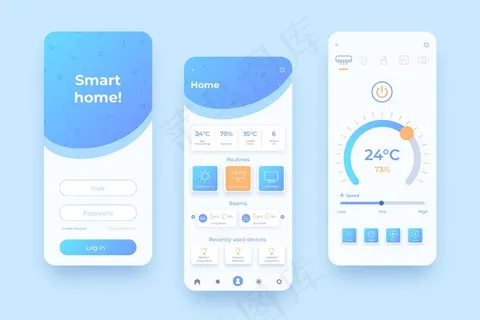 聪明的 家庭管理移动主页