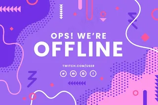 脱机twitch横幅banner模板