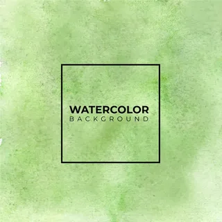 绿色抽象水彩背景。它是手绘的。