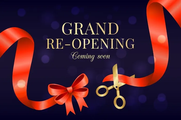 盛大的重新开放背景即将到来eps,ai矢量模版下载