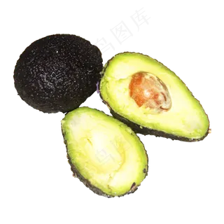 新鲜水果分开牛油果