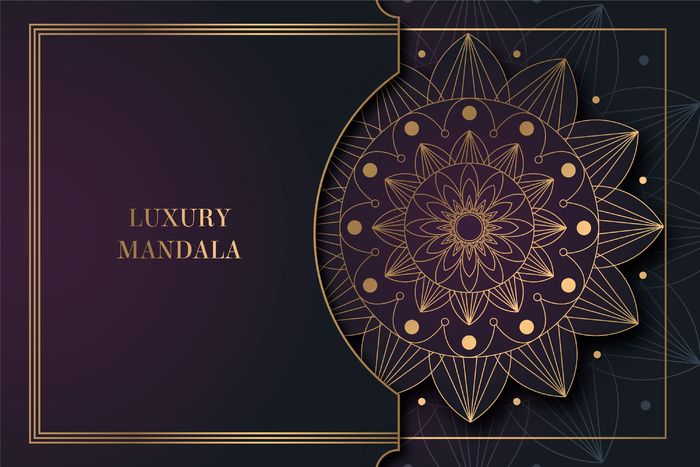 豪华曼荼罗背景